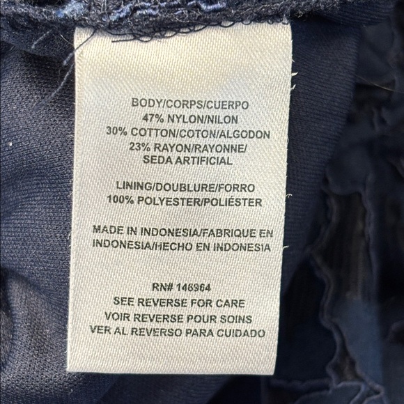 NWT Donna Ricco Navy Lace Jumpsuit - Picture 9 of 10